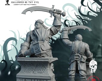 Blacksmith | Humanoid Miniature | High-Detail Resin Mini | DnD Tabletop RPG