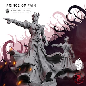 Prince of Pain | Fantasy Tabletop Miniature - 28MM - 100MM | Dungeons and Dragons DND