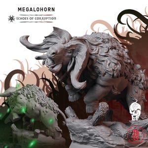 Megalohorn | Fantasy Tabletop Miniature - 28MM - 45MM | Dungeons and Dragons DND