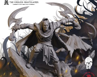 Wandering Soulblade | Humanoid Miniature | High-Detail Resin Mini | DnD Tabletop RPG