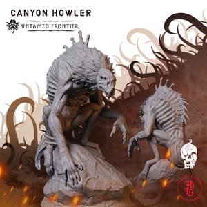 Canyon Howler | Fantasy Tabletop Miniature - 28MM - 54MM | Dungeons and Dragons DND