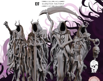 Wraiths | 3D Printed Fantasy Tabletop Miniatures - 28MM - 100MM| Dungeons and Dragons DND