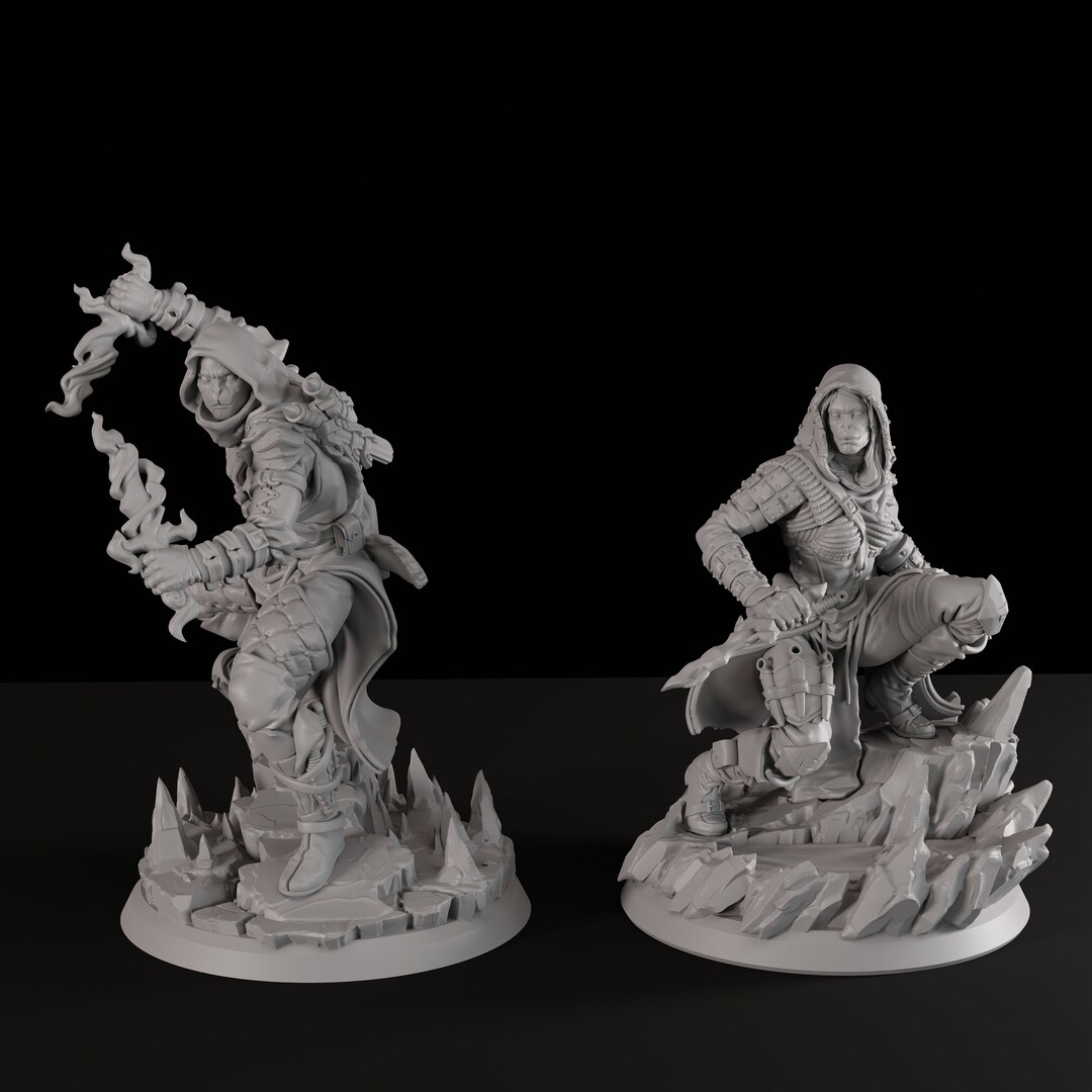 Shadowkin 3D Printed Fantasy Tabletop Miniatures 28MM - Etsy