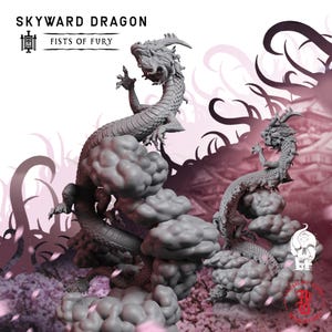 Skyward Dragon | Fantasy Tabletop Miniature - 28MM - 40MM | Dungeons and Dragons DND