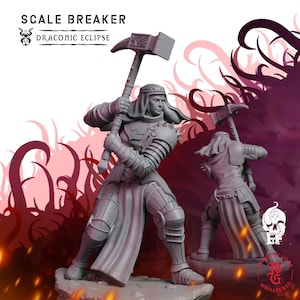 Scalebreaker | Fantasy Tabletop Miniature - 28MM - 100MM | Dungeons and Dragons DND