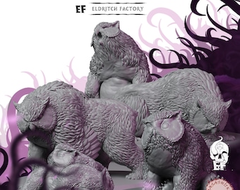 Owlbears | Beast Miniature | High-Detail Resin Mini | DnD Tabletop RPG