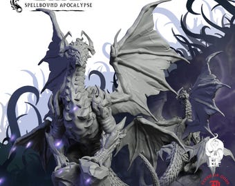 Arcane Dragon | Dragon Miniature | High-Detail Resin Mini | DnD Tabletop RPG