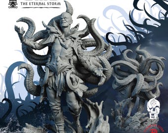 Kraken Priest | Monster Miniature | High-Detail Resin Mini | DnD Tabletop RPG