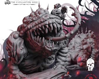Giant Demon Frog | Monster Miniature | High-Detail Resin Mini | DnD Tabletop RPG