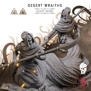 Desert Wraiths | 3D Printed Fantasy Tabletop Miniatures - 28MM - 100MM| Dungeons and Dragons DND