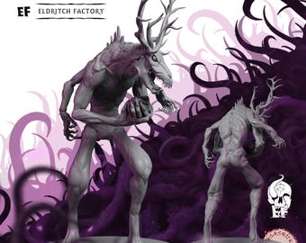 Wendigo | 3D Printed Fantasy Tabletop Miniature - 28MM - 100MM | Dungeons and Dragons DND