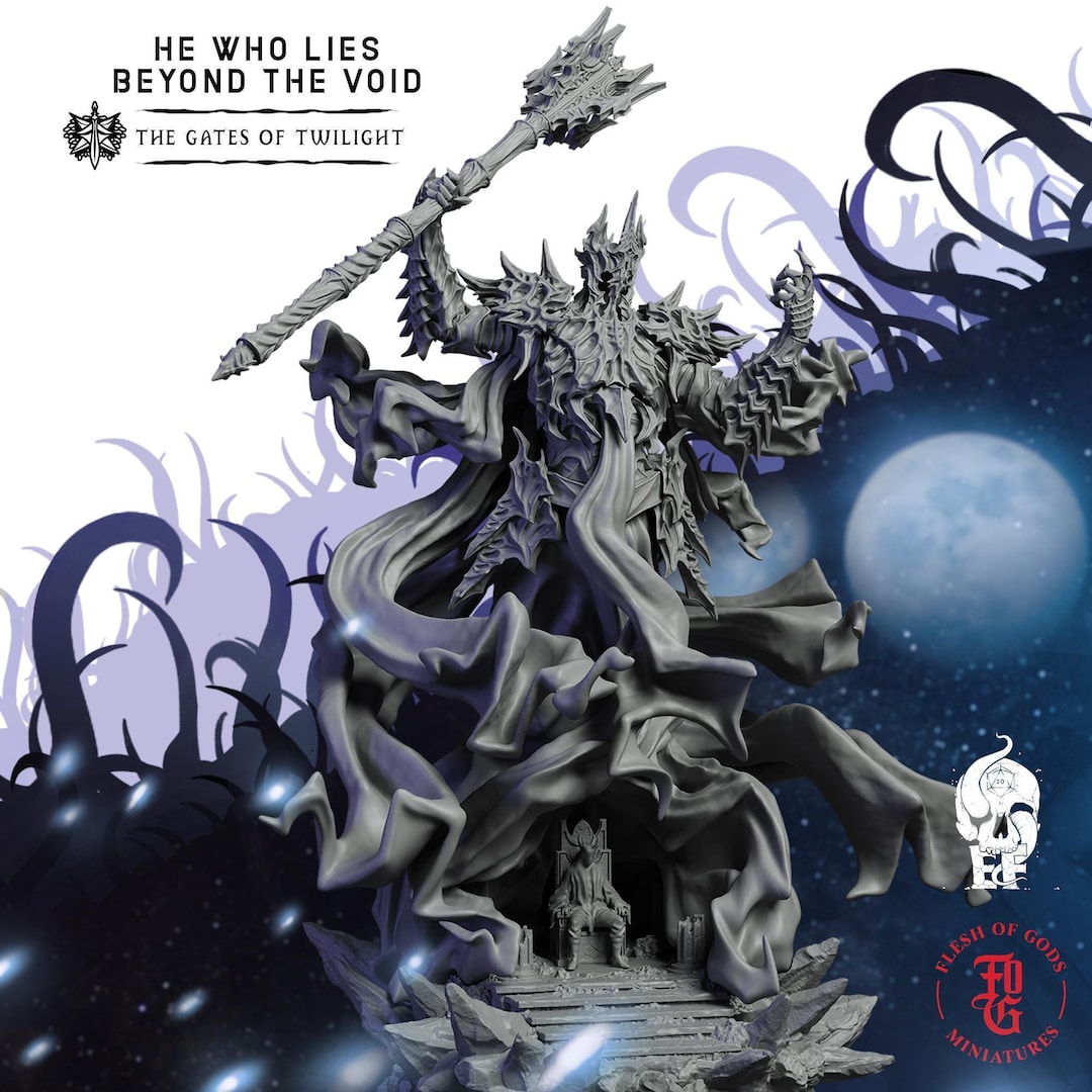He Who Lies Beyond the Void | Undead Miniature | High-detail Resin Mini ...