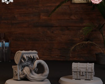 Mimic | 3D Printed Fantasy Tabletop Miniature - 28MM - 100MM | Dungeons and Dragons DND