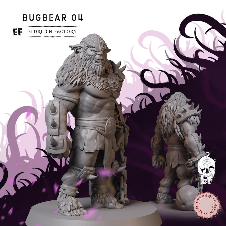 Bugbears | Beast Miniature | High-Detail Resin Mini | DnD Tabletop RPG Bugbear D