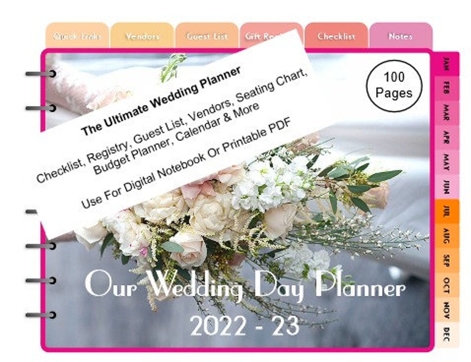 The Ultimate Elegant Digital Wedding Planner 2022/2023 Etsy