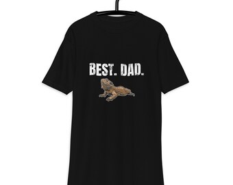 フトアゴヒゲトカゲのお父さんTシャツ - 厚手コットン、父の日ギフト