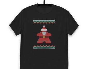 醜いクリスマス セーター | サンタクロース ミープル T シャツ | ホリデー ボード ゲーム