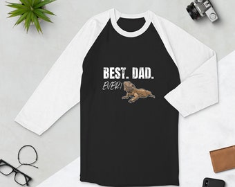 ビアデッドドラゴンのお父さんシャツ：ラグラン7分袖Tシャツ