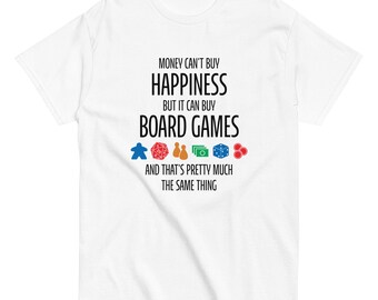面白いボードゲーマーTシャツ：お金でボードゲームが買える