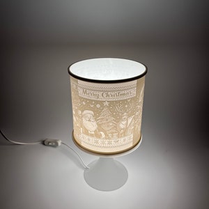 Lampe en lithographie personnalisée Memories illuminée