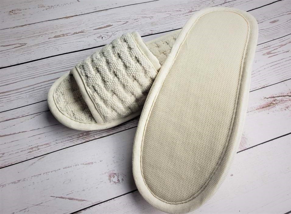 Soft Non Slip Washable Cotton Waffle Weave Slippers for Etsy