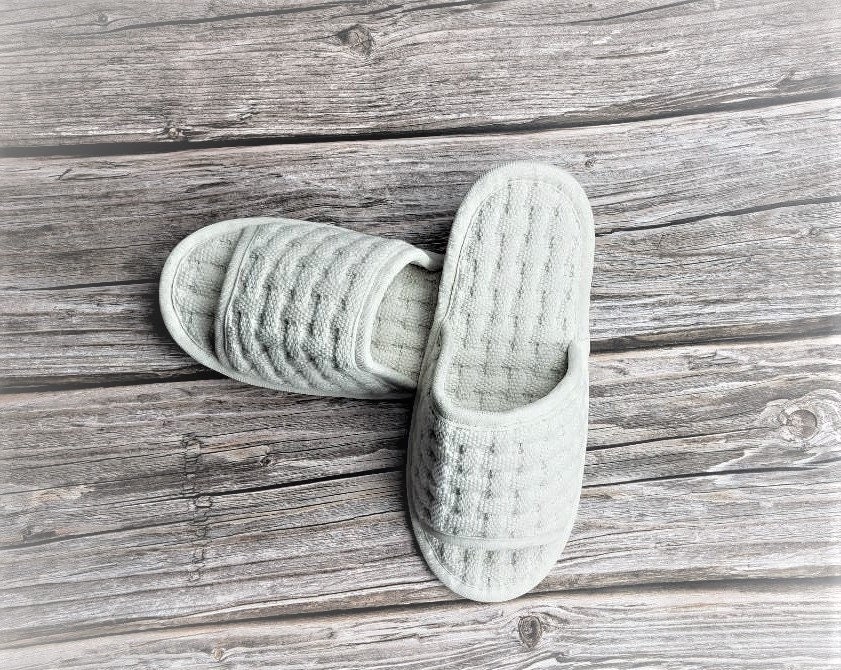 Soft Non Slip Washable Cotton Waffle Weave Slippers for Etsy