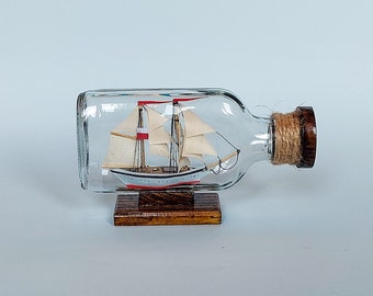 Vintage 1980 Ship in a Bottle Kit #201 Woodkrafter Kits