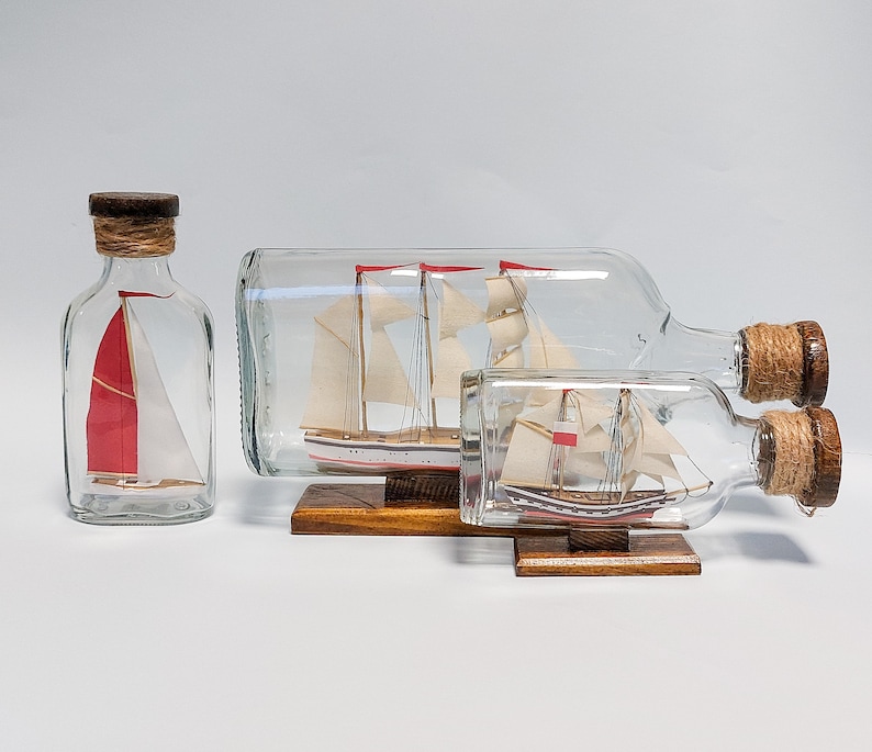 Ship in a Bottle Ship in Bottle Gift for a Sailor Gift for Etsy