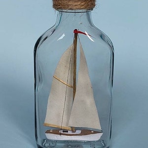 Ship in bottle, Rafandine, Yachting, ship in a bottle, gift for a sailor, eco gift, eco gift