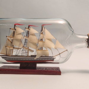 Ship in a bottle, ship in a bottle, eco gift