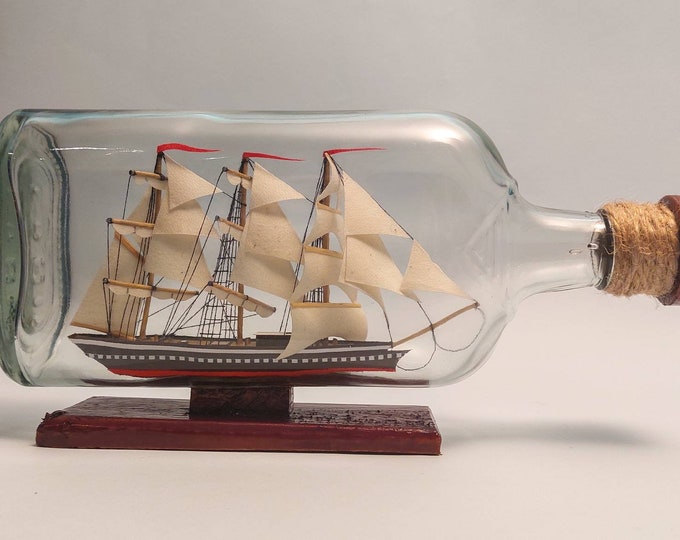 The Famous Sea Cloud Ship in a Bottle - Etsy
