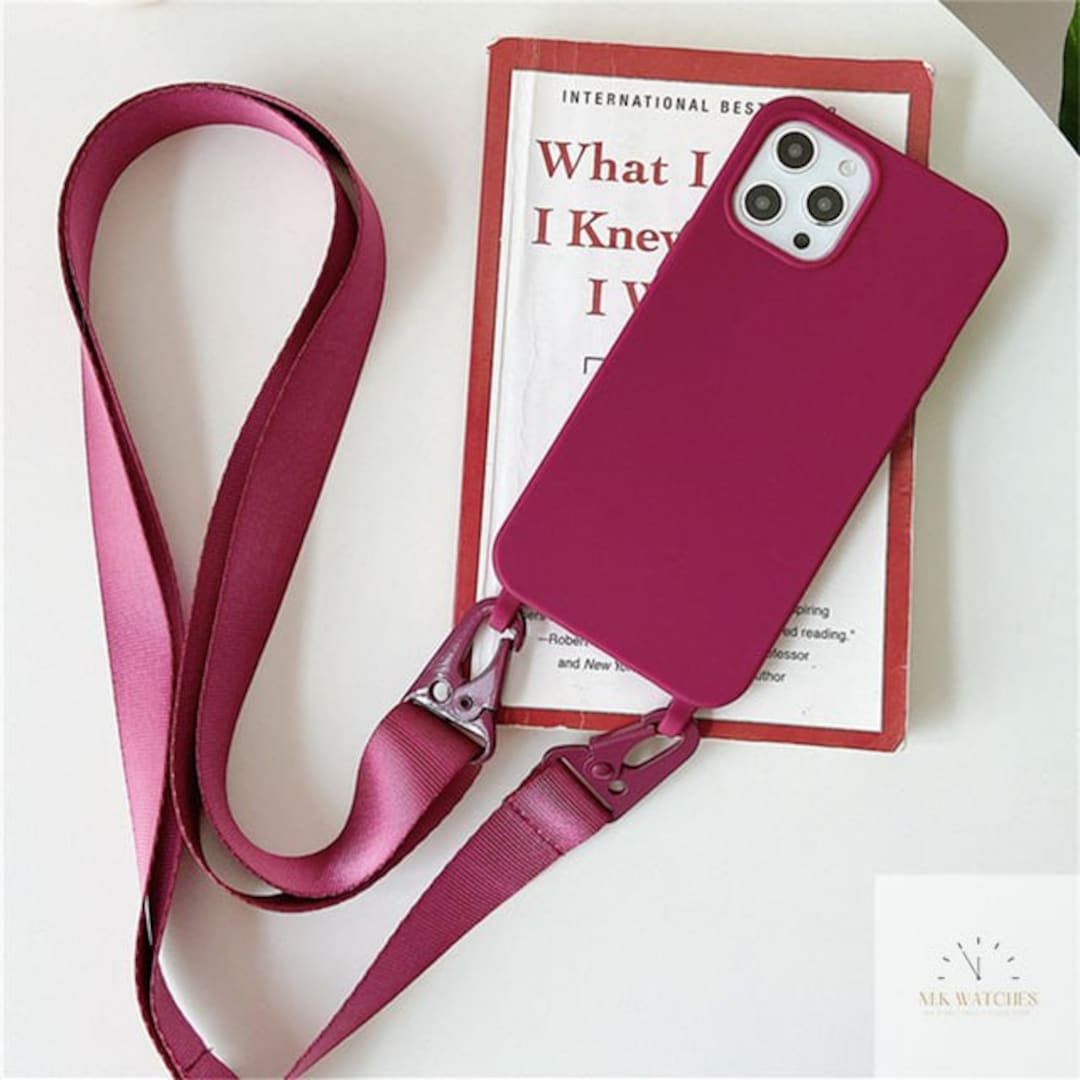 Crossbody Strap iPhone 15 14 13 12 11 Pro Max Silicone Case X Etsy UK
