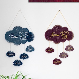 Baby cloud, birth gift, birth cloud, mobile image 1