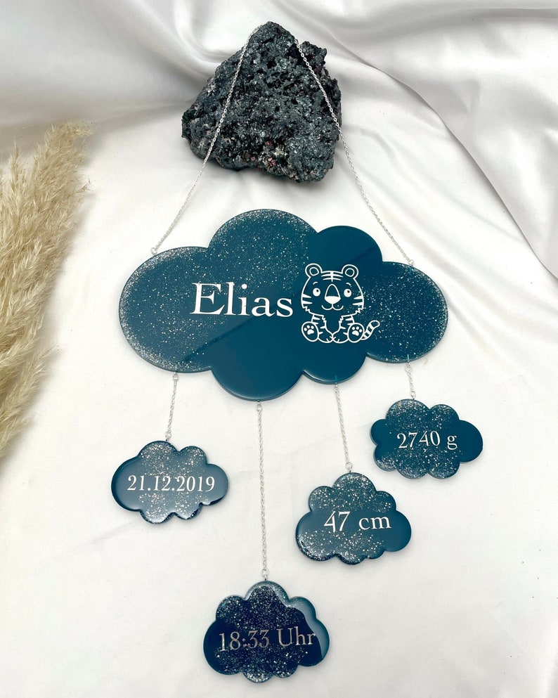 Baby cloud, birth gift, birth cloud, mobile image 7