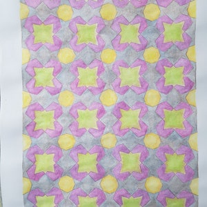 Autumn Sun Islamic Design on A3