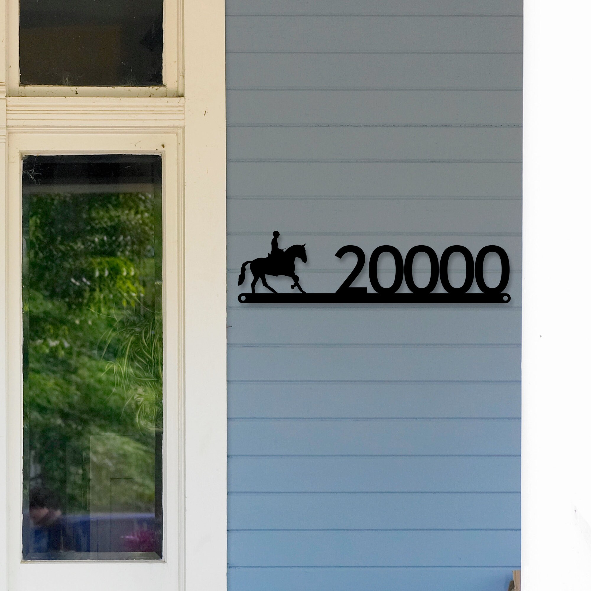 Horse Address Sign Horse House Numbers Horse Sign Horse Décor Metal