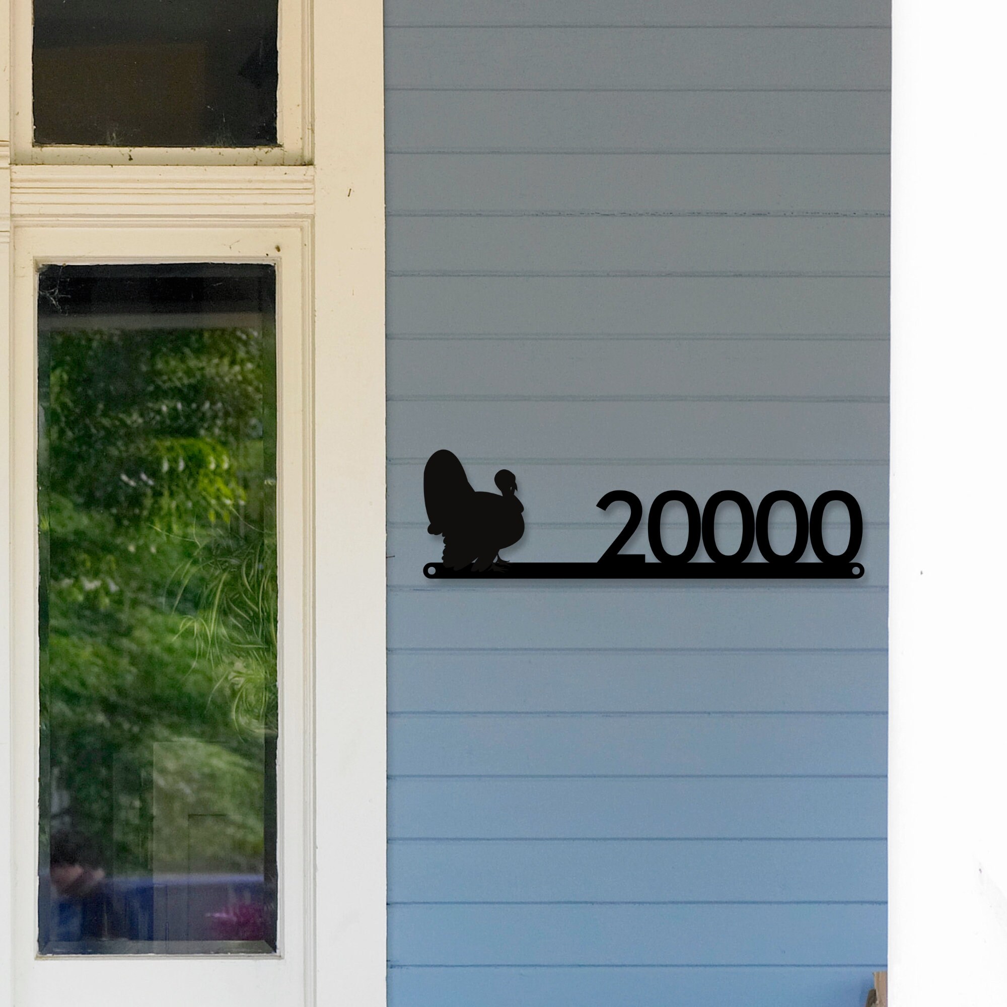 Turkey Address Sign Turkey House Numbers Turkey Sign Turkey Décor Metal