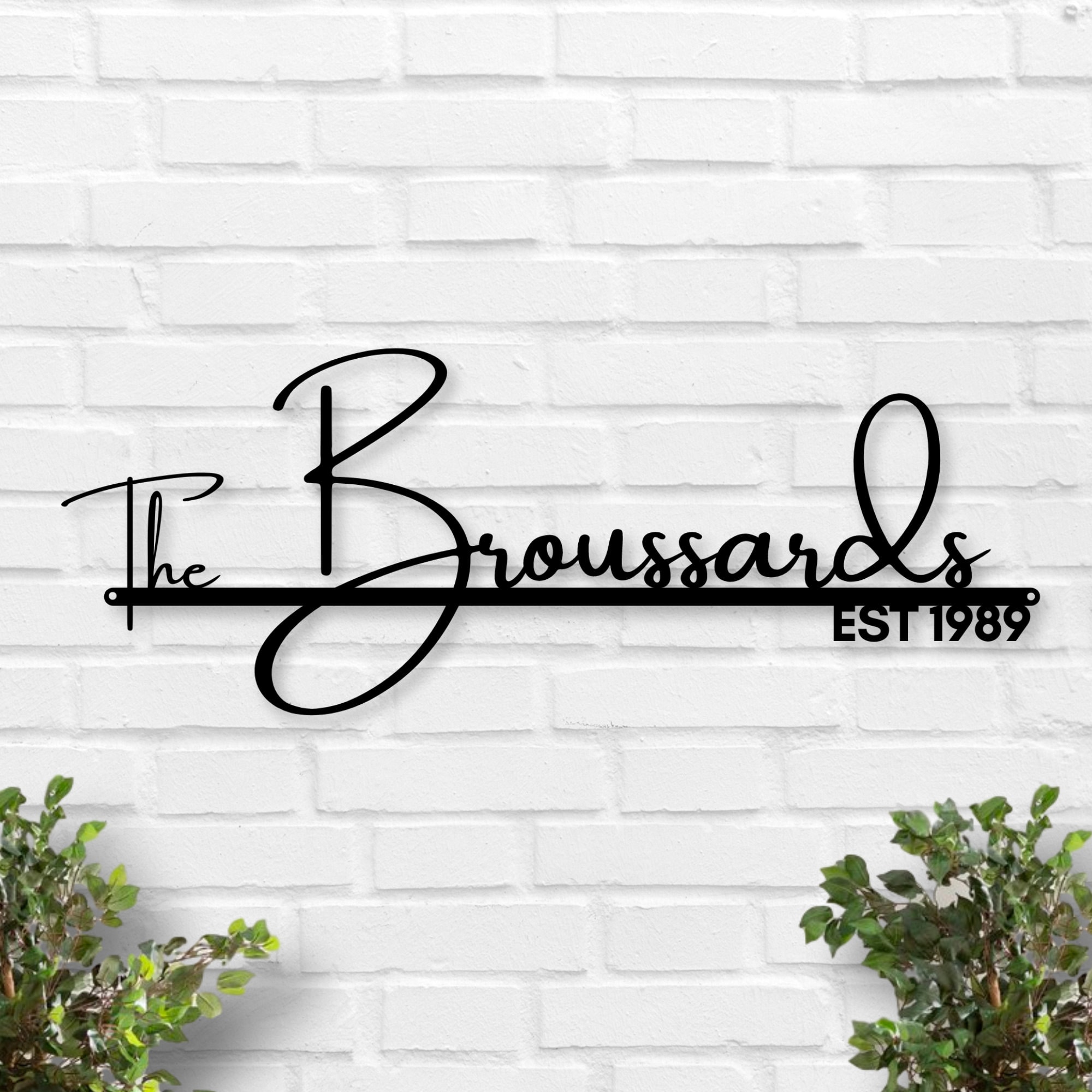 Metal Wall Art Last Name Sign Family Name Sign Metal Name Sign Metal