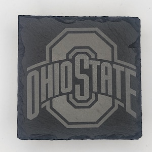 College Football Gravierte Schiefer Untersetzer