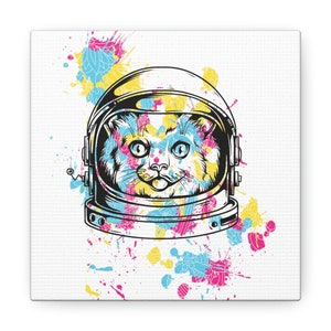 Astronaut Cat - Canvas Gallery Wrap