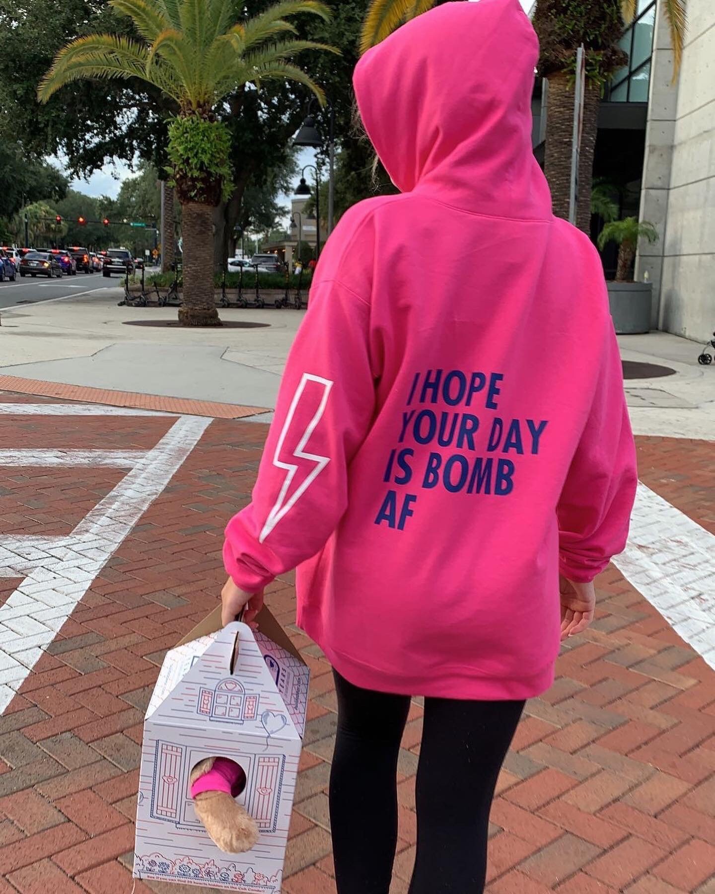 Hot Pink Hoodie - Etsy