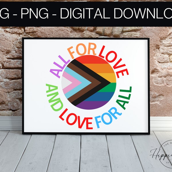 LGBTQ+ SVG, Pride Shirt Design Png, Inclusive Svg, Gay Pride Svg, Clipart, Cricut & Silhouette Cut Files, Png, Digital Download File