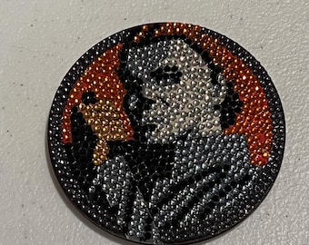 Horror Movie Friends Rhinestone Coasters, Cork Backing, Movie Lover Gift, Friend Gift, Coaster Set