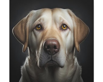 Yellow Labrador, Lab, Wall Art Prints and Decor, Unique Designs, Vibrant Colors, and Personal Expression; dog, puppy