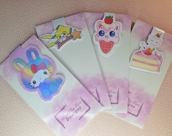 Marcapáginas magnético kawaii: un bonito clip para agenda | Regalo para amantes de la lectura, estudiantes y bullet journals