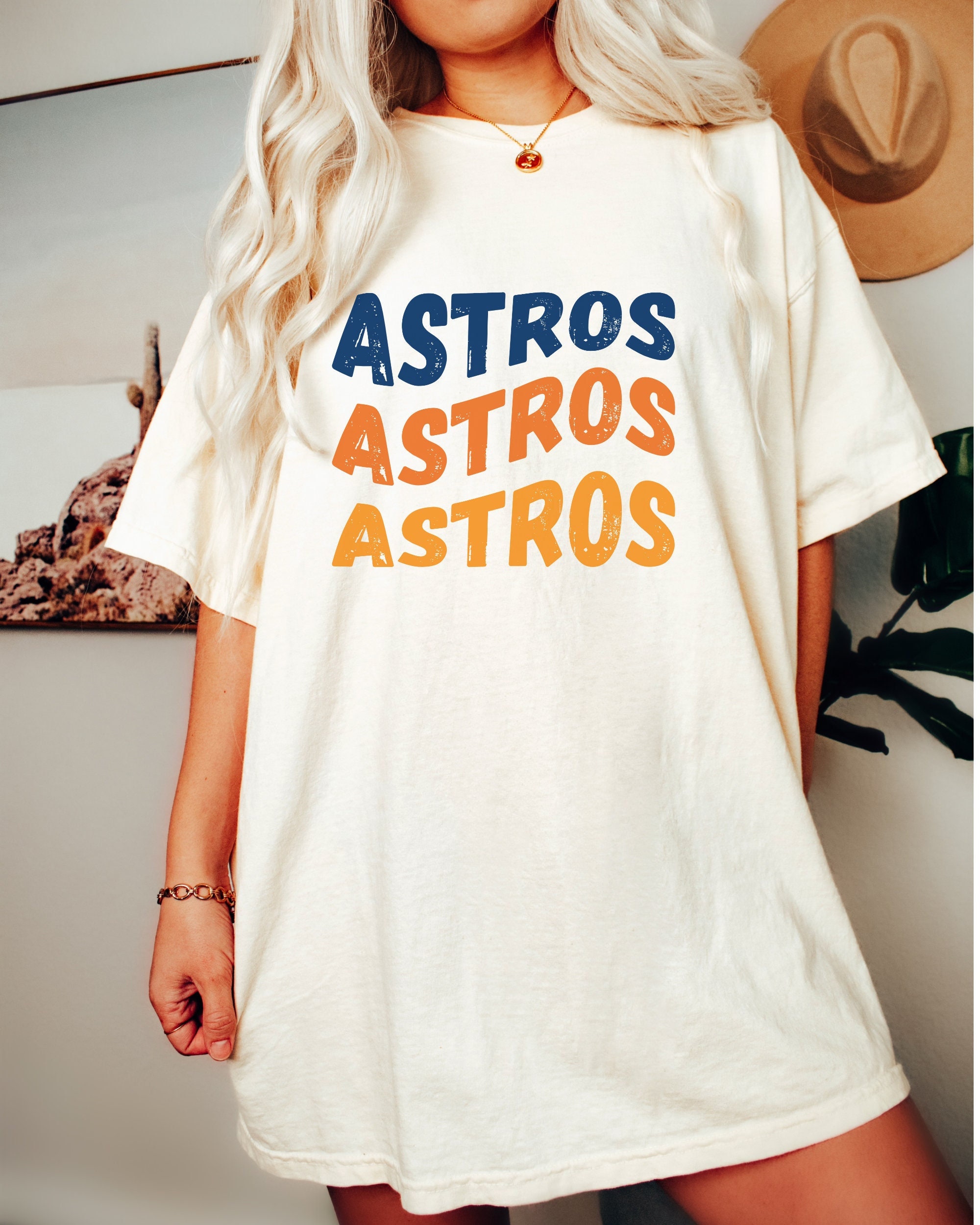 Royal Blue Bleached Cheetah Astros Tee – Lavish Designz