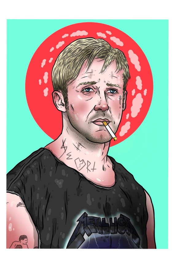 Ryan Gosling A Place Beyond The Pines Art Print 117 X 165 Etsy 