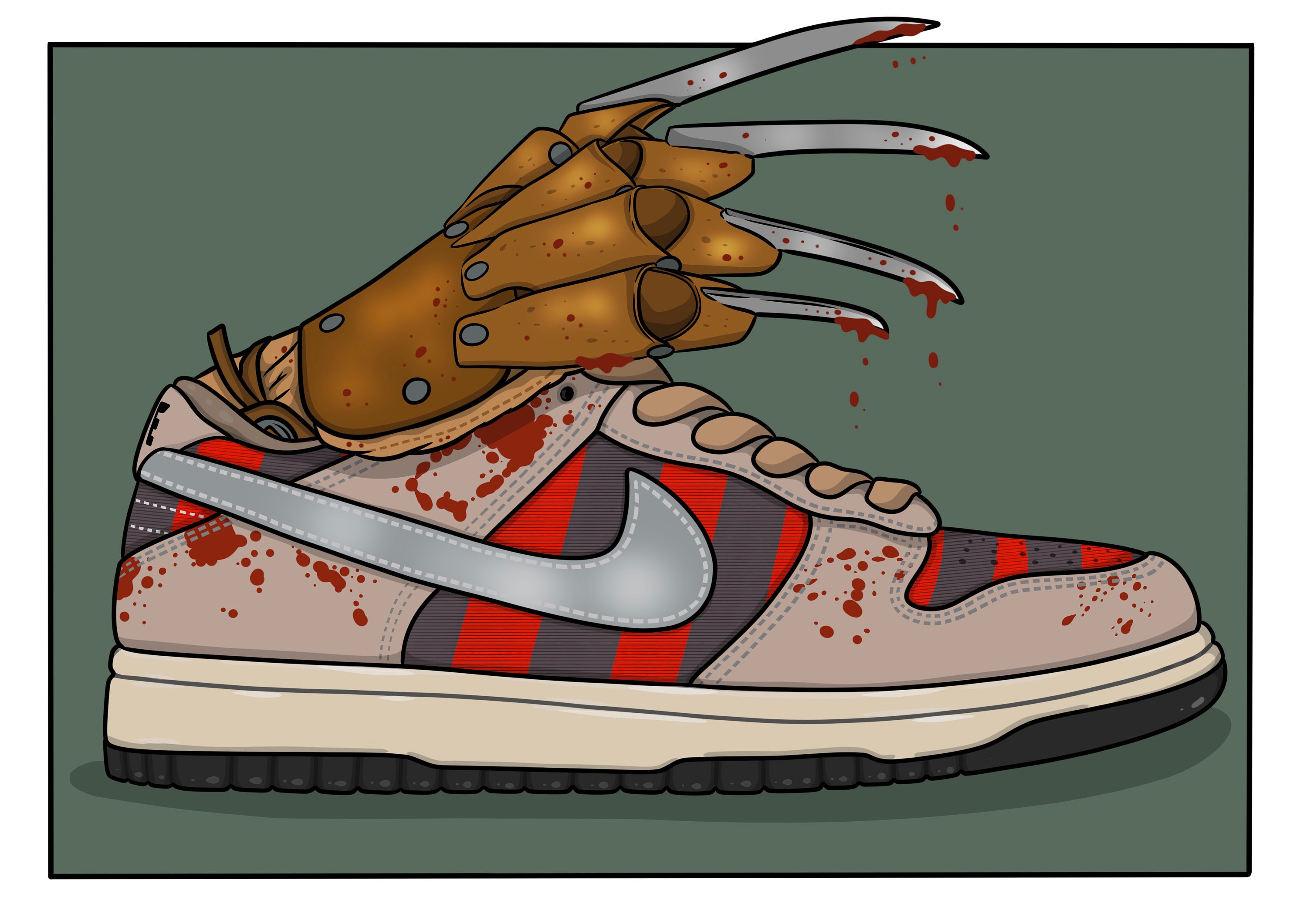 Фредди найк. Nike Dunk Freddy Krueger. Nike SB Dunk Freddy Krueger. Nike Dunk France. Кроссовки Фредди Крюгер.