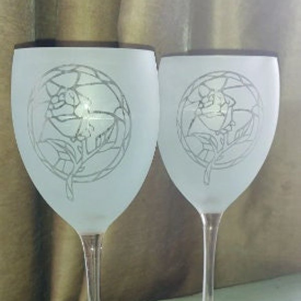 Beauty and the Beast Etched Tumbler Etsy