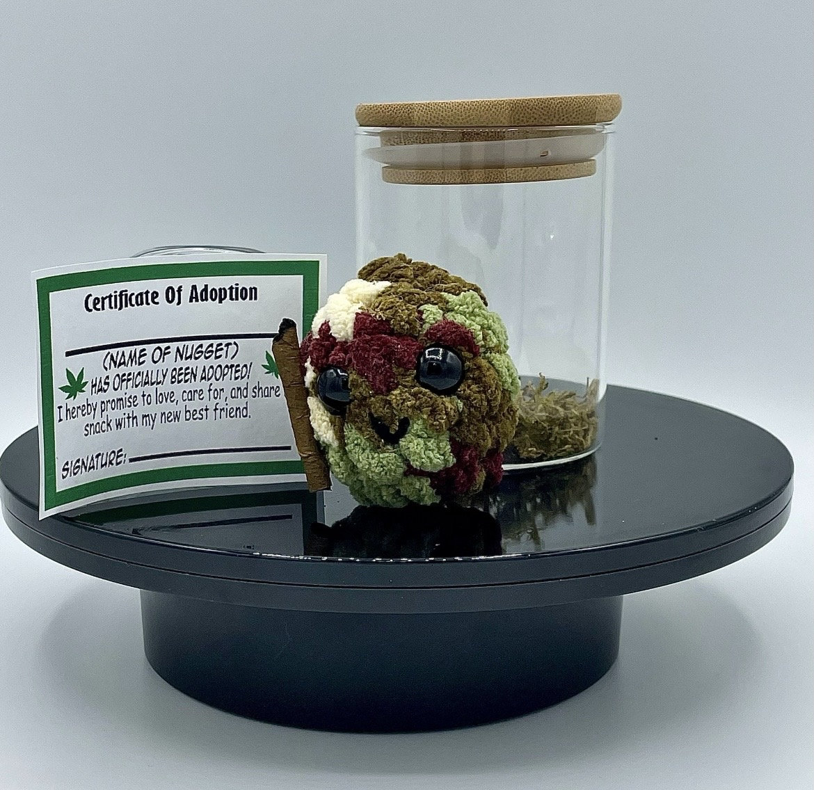 Adoptez une mauvaise herbe, pépite, peluche, pot, soutien émotionnel, amis, marijuana, stoner, pot, 4/20, cadeau anniversaire fumeur, avril
